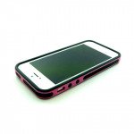 Wholesale iPhone 5 5S 2 in 1 Bumper (Pink-Black)